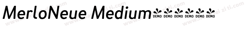 MerloNeue Medium字体转换